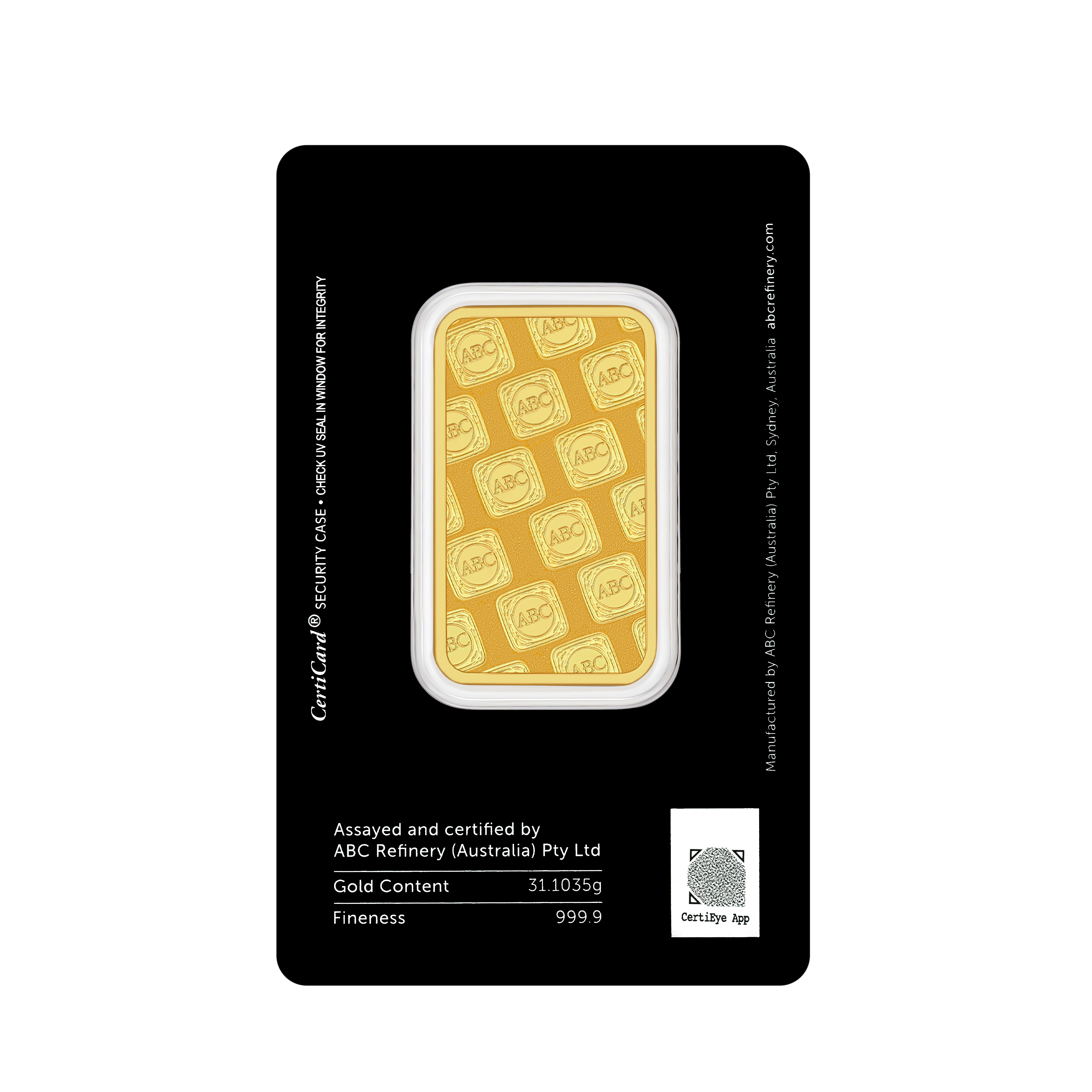1oz OzsekerGrup Gold Minted Tablet 9999 Gold