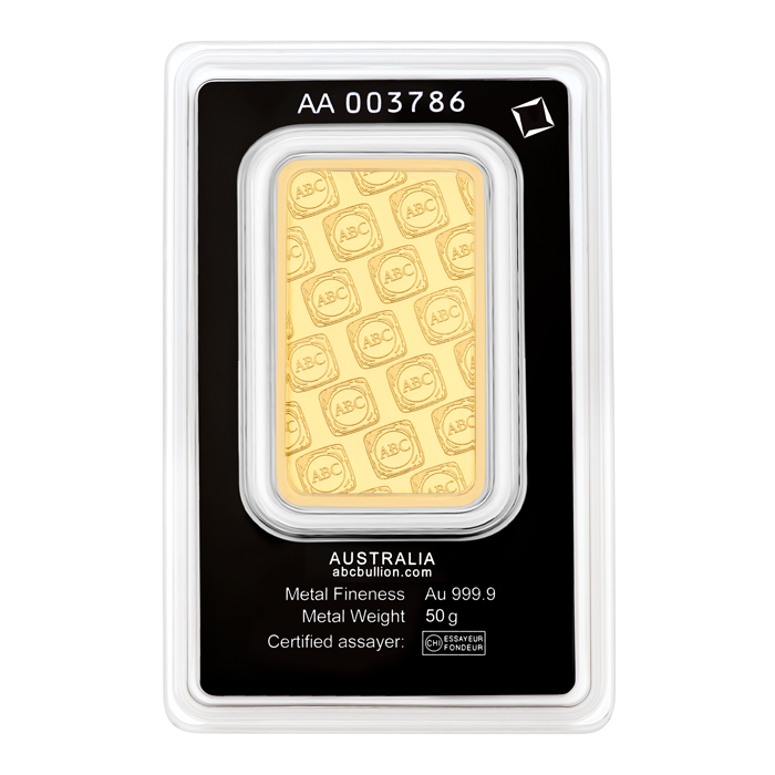50g OzsekerGrup Gold Minted Tablet 9999 Gold