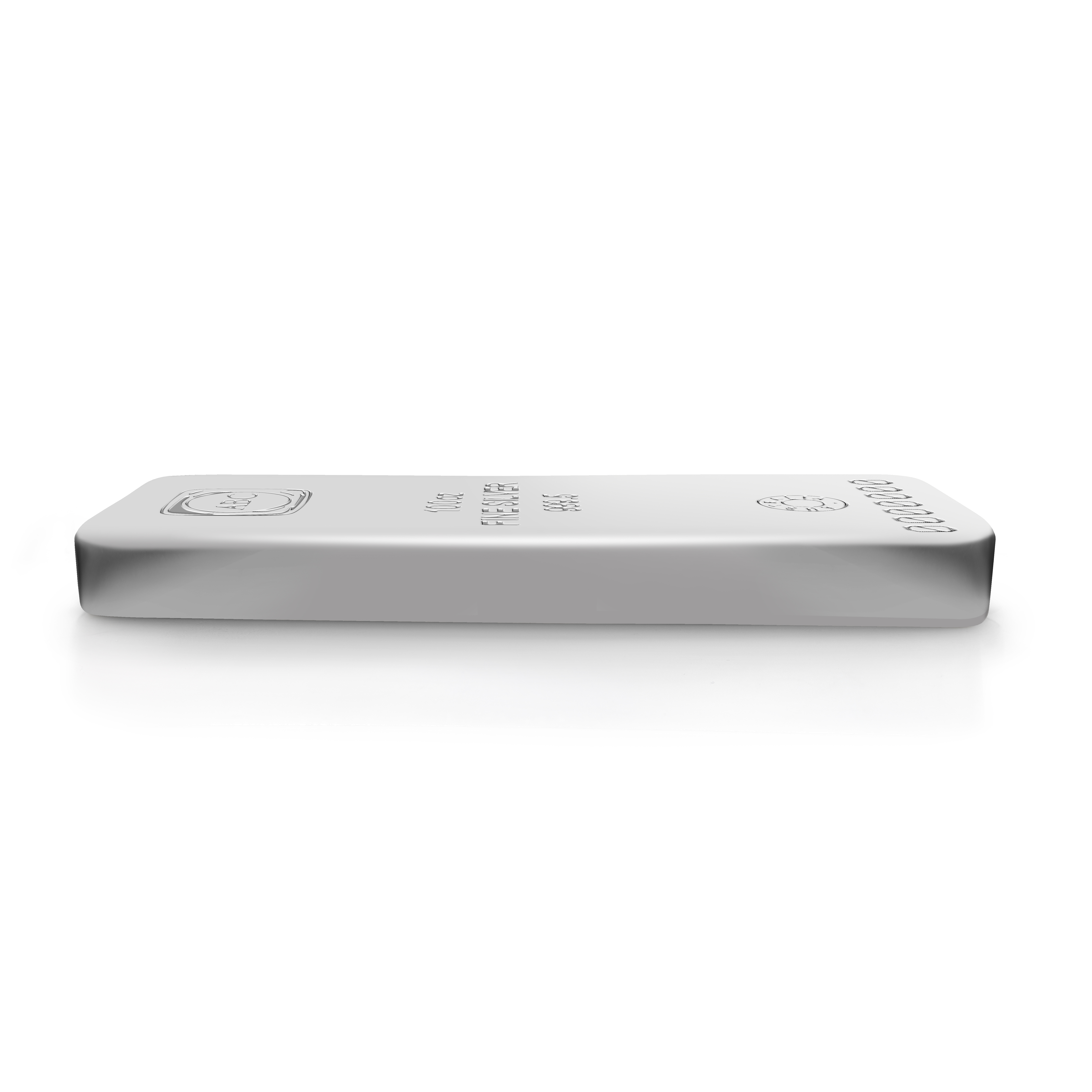 100oz ABC Silver Cast Bar 9995 Silver